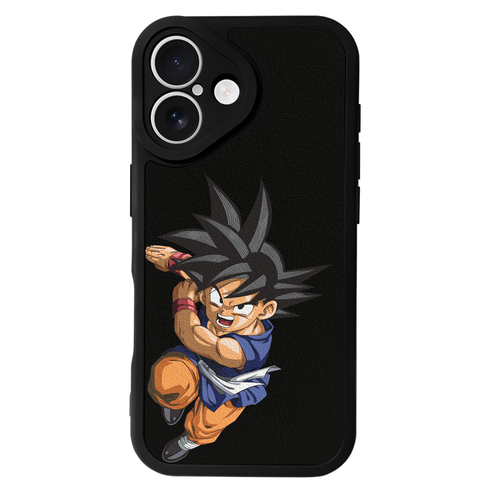 （画像用） ドラゴンボール 孫悟空（そん ごくう）Son Goku カカロット DRAGON BALL Kakarotto 【iPhone 16シリーズ対応】シリコンスマホケース（レザー調） 材質：シリコン